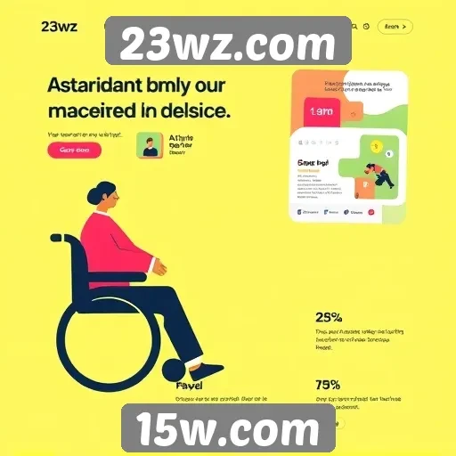 Acessibilidade e design do site 23wz.com